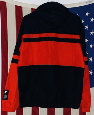 Size XL Nike Air Woven Jacket Black White Red Cj4834-657 Half Zip