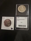 Lot of 2 Proof Franklin Half Dollars – 1955 & 1957 – 90% Silver -