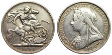 Great Britain - 1 Crown 1893 - Victoria, Silver