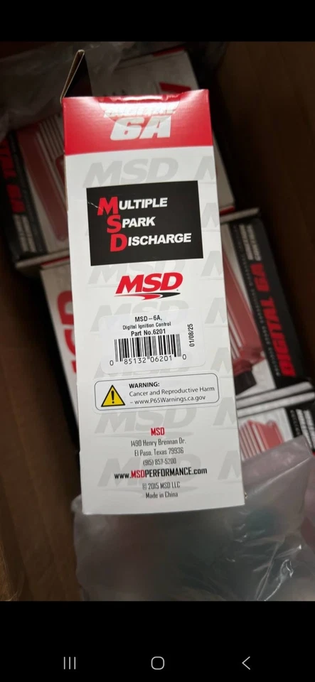NEW! MSD 6201 Digital 6A Ignition Control !  FREE SHIPPING! - Image 2 of 2