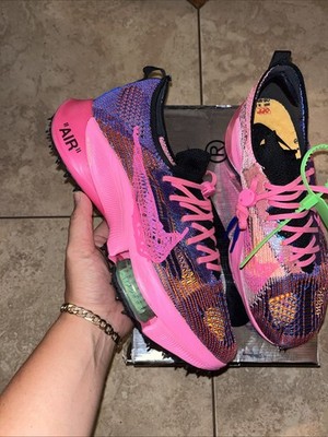 Nike Air Zoom Tempo Next% Flyknit Off-White Racer Blue Pink Glow