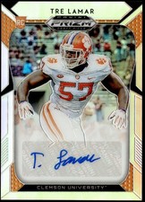 2019 Panini Prizm Draft #210 Tre Lamar Prizms Silver Autographs Rookie E1