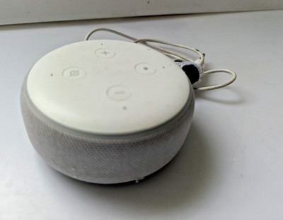 Amazon Alexa Echo Dot 3. Generation Smart Lautsprecher Weiß Grau ohne Netzteil