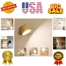 LED Sconces, Wall Mounted Lamps with Rechargeable Battery Operated USB Port 3...