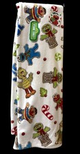 Sesame Street Decorative Christmas Holiday Throw Blanket 50" X 70" Plush NWT