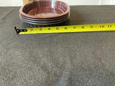 Thunder Group Large Oval Fast Food Basket 10&rdquo; Brown Plastic Baskets set of 4