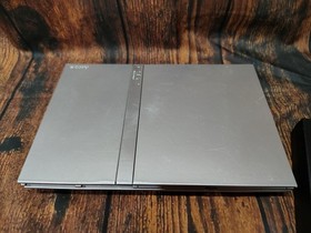 PS2 Slim Console SCPH-77001 Silver PlayStation 2 With Cords & Controller