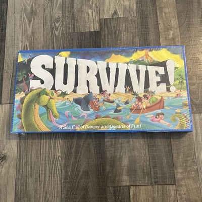 NEW SEALED! Survive! Parker Bros 1982 Vintage Original Board Game Complete 