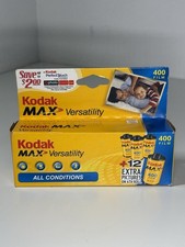 Kodak MAX 400 Color 35mm 24 EXP 4 Rolls Film Versatility Expired NIB 03/2007