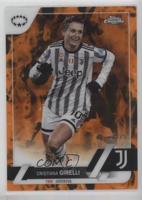 2022 Topps Chrome UEFA Women's Champions League 36/75 Cristiana Girelli #80 0y3