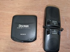Sony Diskman D-130 Portable CD Player + SRS-P3 Portable Speaker System