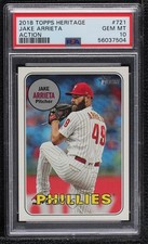 2018 Heritage High Number Action Image Variation Jake Arrieta PSA 10 GEM MT 11rv