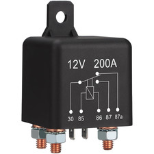 12V 200A 5-Pin SPDT Continuous Duty Car Battery Control Relay Starter Solenoid