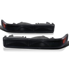 For Chevy S10 Blazer Gmc Sonoma 1998 2004 Black Clear Lens Bumper Lights Pair For Chevy S10 Blazer Gmc Sonoma 1998 2004 Black Clear Lens Bumper Lights Pair