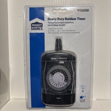 Outdoor 24 Hour Heavy Duty Timer Twin 2-Outlet NEW And Sealed