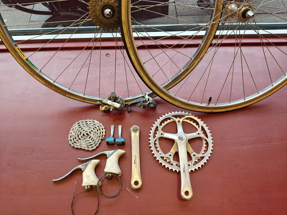 Vintage Shimano 600 Tricolor (Ultegra) Gruppe - Groupset Rennrad 6400 2x7 - Bild 4 von 4