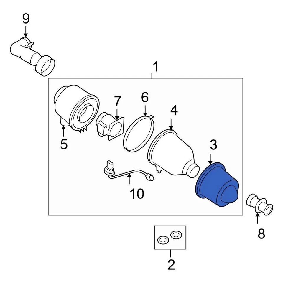 For Ford F-150 1997-2008 Ford F5OZ9601BA Engine Air Filter Foto 3 de 4