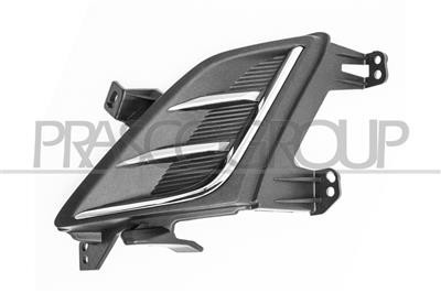 Grille gauche pare-chocs Ford Focus 2018-2022 noire cadre chromé