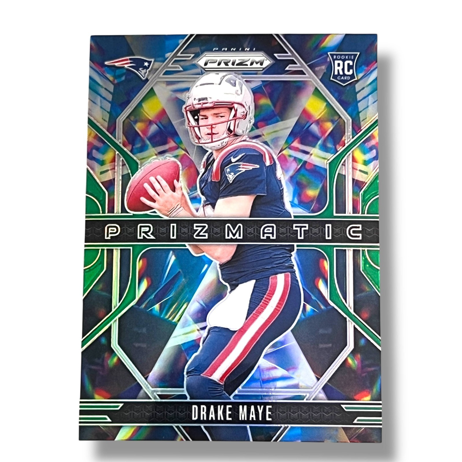 Drake Maye RC 2024 Panini Prizm Green Prizm Prizmatic RC
