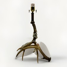 18  Tall Deer Antler Table Lamp Rustic Cabin Lodge Decor Light