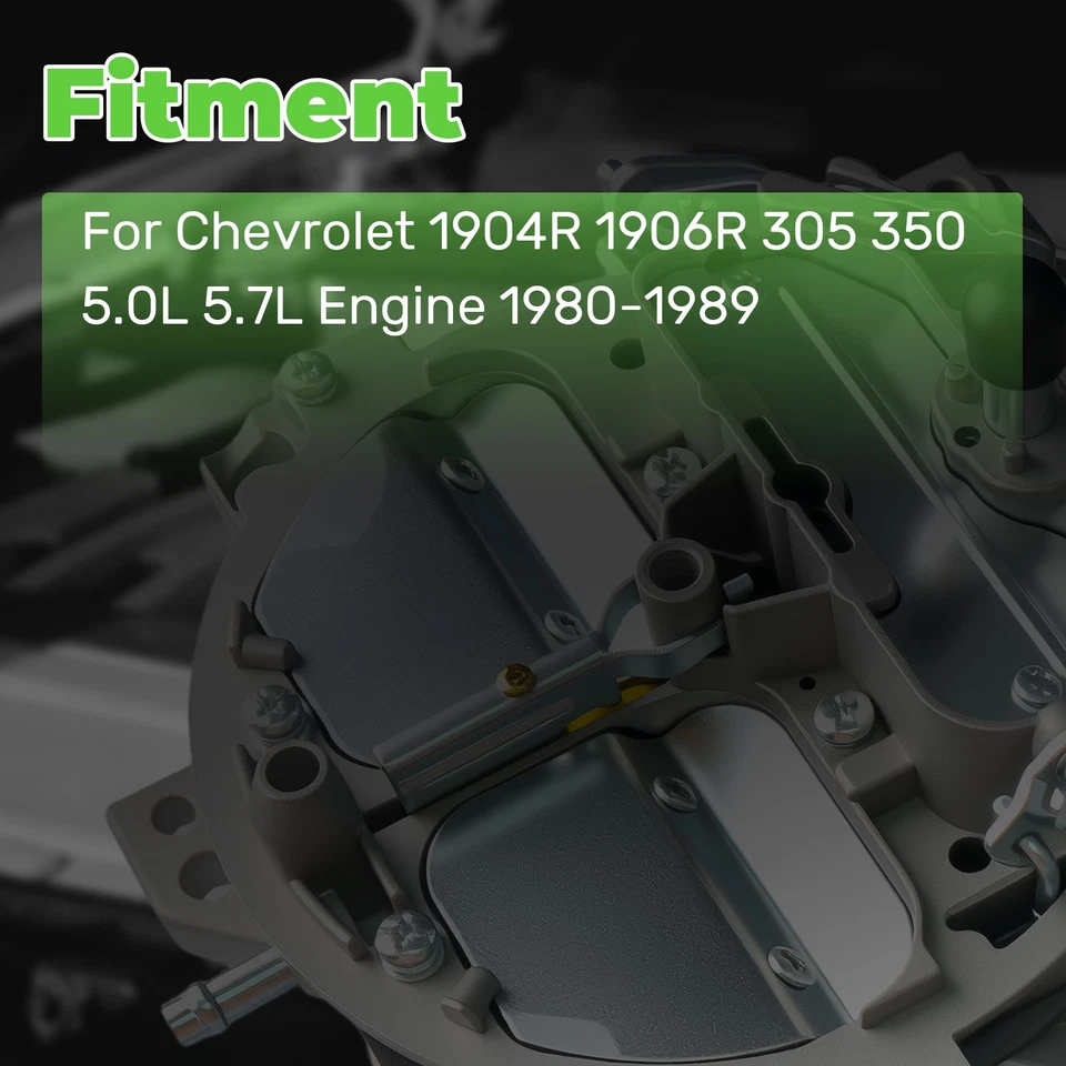 For 1904R 1906R Rochester Quadrajet 4MV 1980-1989 Chevy 305-350c 4BBL Carburetor Foto 2 de 4