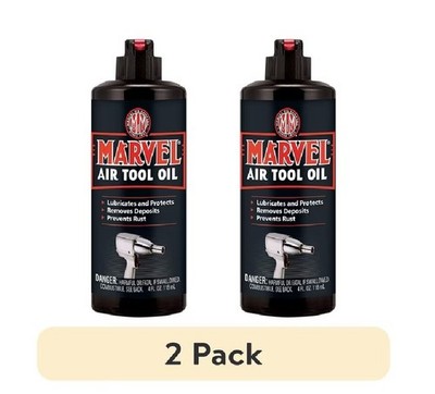 (2 pack) Turtle Wax Marvel Mystery 53493 Air Tool Oil Lubricant, 4 oz