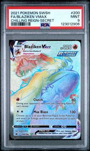 Blaziken VMAX graded PSA 9 for sale on eBay