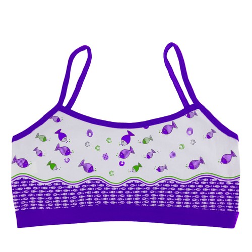 6 Training Bra Breathable 100% Cotton Teen Beginners Under Top Size 8 -12 - Picture 16 of 18
