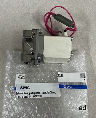 SMC VXS235CDB 2 Port Pilot Operated Solenoid Valve for Steam