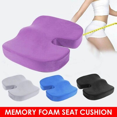 Orthopedic Memory Foam Seat Cushion Back Pain Relief Chair