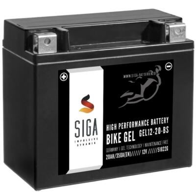 GEL YTX20-BS Motorrad Batterie 20Ah 12V 350A Harley XLH 883 1000 1100, XL 1200 C