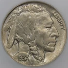 1937-D 5c Buffalo Nickel - ICG MS 64