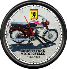 Bridgestone Motorcycle Rare 1952-1973 1965 Bridgestone 90 Sport Sign Wall Clock