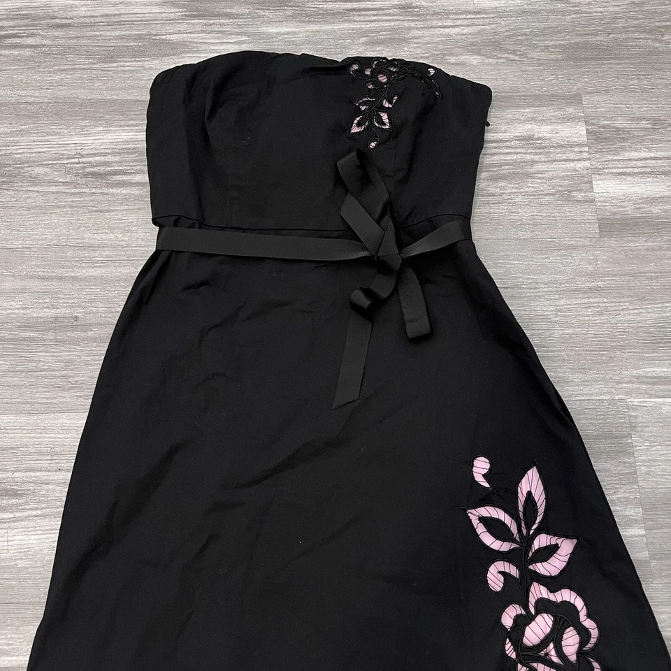 Vestido Cachicho Vintage Y2K Express Floral Midi Sin Tirantes Talla 12 Foto 2 de 4