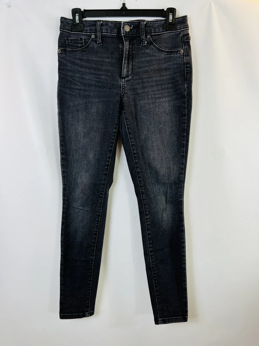 Universal Thread Jeans Women 2 26S High Rise Jegging Stretchy Faded Black