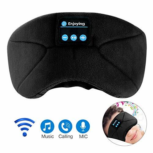 Sleep Headphones - Bluetooth Eye Mask, Wireless (Black)