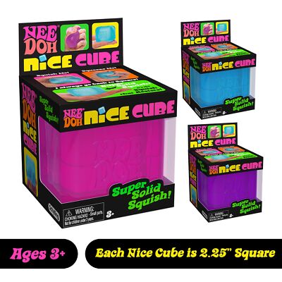 Schylling NeeDoh Nice Cube - Sensory Toy with Super Solid Squish