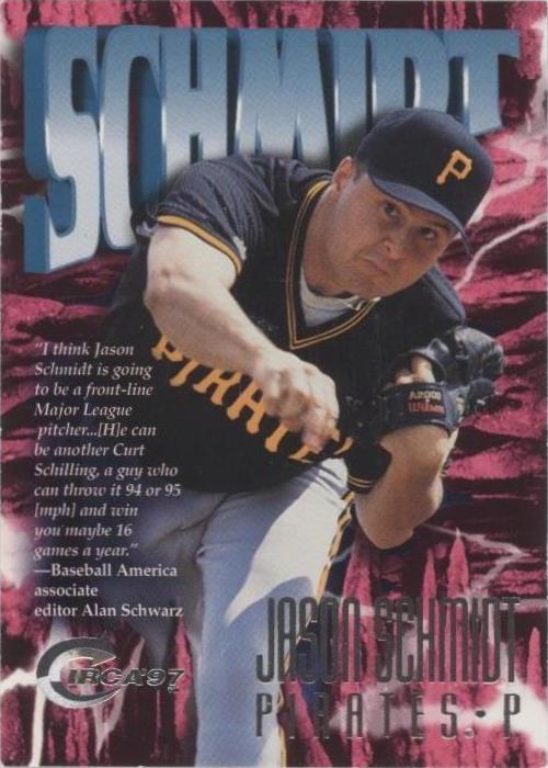 Jason Schmidt Pittsburgh Pirates Baseball Sports Trading Cards