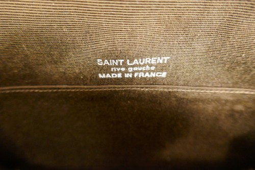 Saint Laurent Clutch Bast 70 er 80 er Tasche Handtasche Vintage - Bild 10 von 15