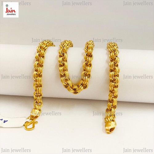 14 Karat Massives Gelbgold Lumina Stab Glieder Halskette Kette 18 Zoll
