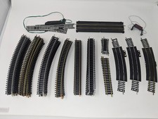 Vintage Lot 60 Pieces Atlas HO Scale Train Brass/Nickel Straight Curved Track