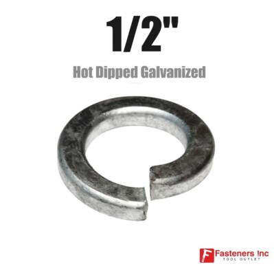 #ad 1 2quot; Hot Dipped Galvanized Lock Washers Choose Quantity $24.14