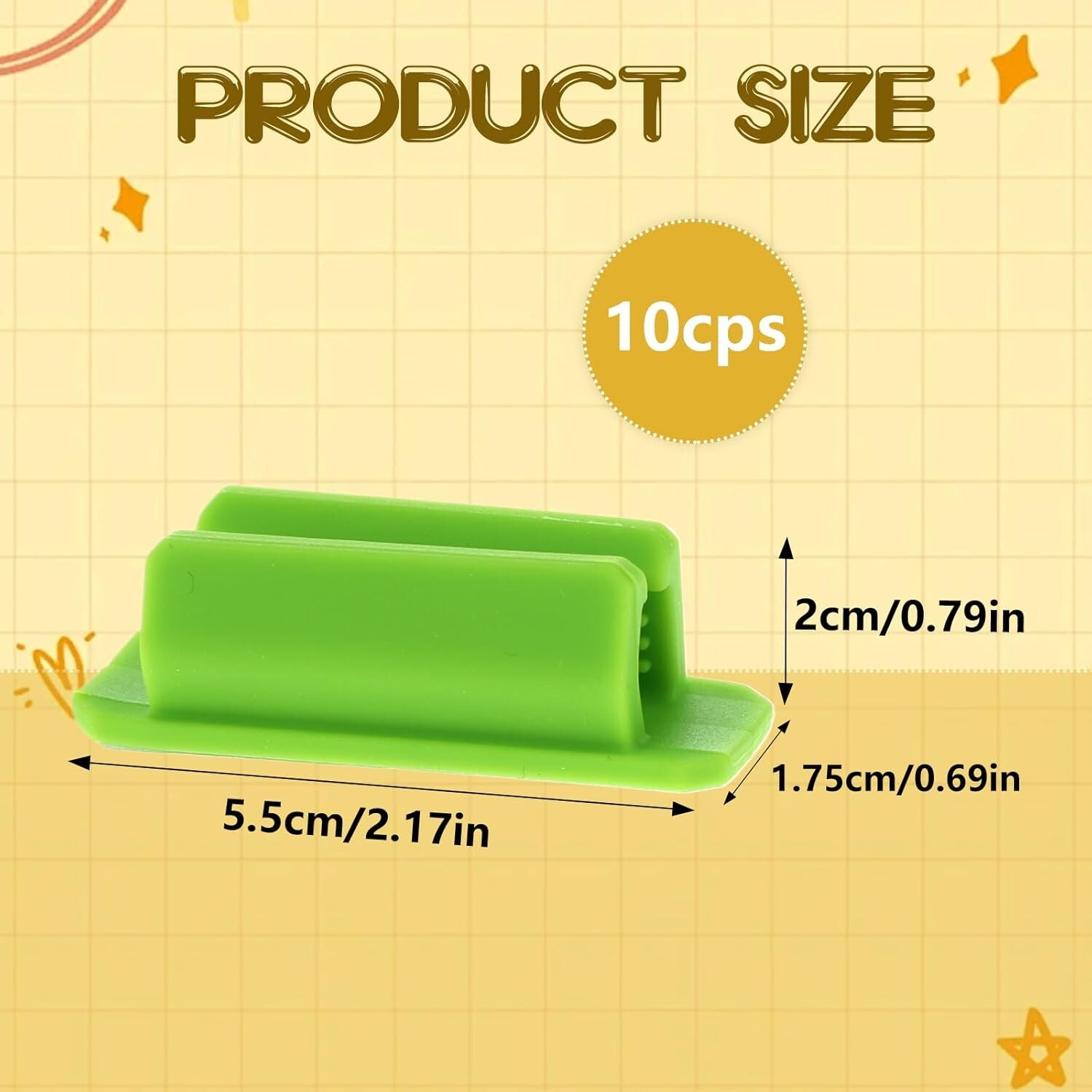 10PCS Adhesive Pen Holder Marker Holder Pencil Holder Colorful Soft Silicone