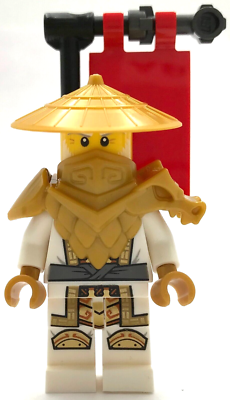 Wu Lego New Wu Sensei Crystallized Ninjago Ninja w/ Flag | eBay