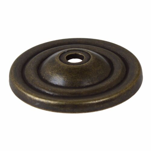 GlideRite 1-1/2" Thin Rounded Ring Cabinet Backplate Antique Brass - 5061-AB-1 - Picture 2 of 2