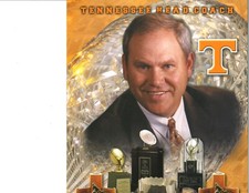 autographed Tennessee Volunteers National Championship Phillip Fulmer lot