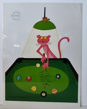 1992 SERIGRAPH CEL ANIMATION6 PINK PANTHER PINK 8 BALL FRIZ FRELENG