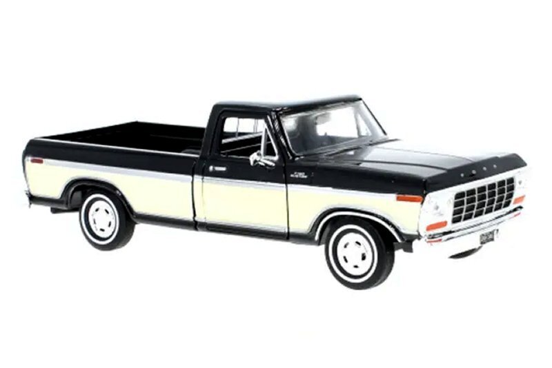 FORD F-150 Custom - 1979 - black / cream - MotorMax 1:24 | eBay