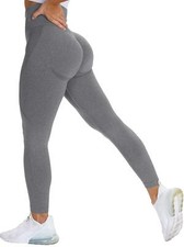 Women Seamless High Waisted Leggings Butt Lift Yoga Pant Tummy Control Workout S