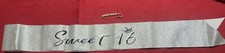 Sweet 16 Lace Sash - 16th Birthday Sash - Birthday Party Favor, Party...